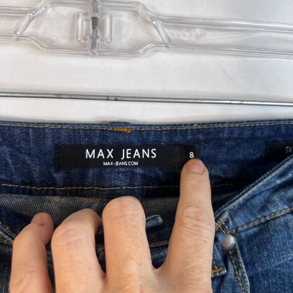 Max Jeans Skimmer Denim Jeans Tapered Leg Casual Basic Size 8 - Picture 6 of 9